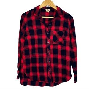 Woolrich Buffalo Check Plaid Button Front Shirt M